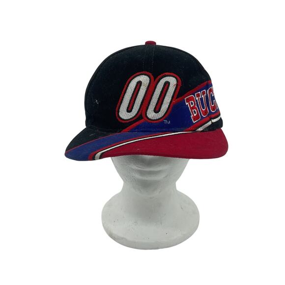 Preowned Black & Blue Red 00 Buckshot Racing Cotton Baseball Cap, One Size - Picture 1 of 6